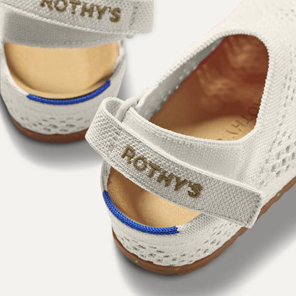 Rothys The Kids Clog in White Crochet