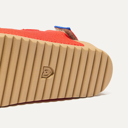 Rothys The Kids Double Strap Sandal in Firetruck Red