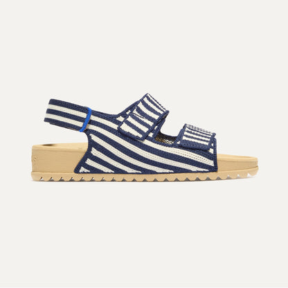 Rothys The Kids Double Strap Sandal in Sailor Stripes