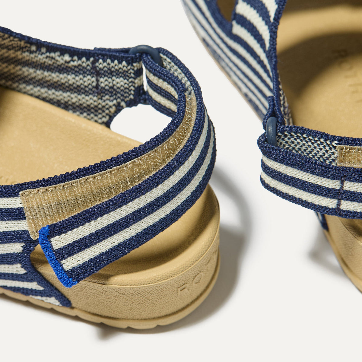 Rothys The Kids Double Strap Sandal in Sailor Stripes