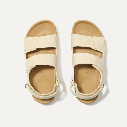 Rothys The Kids Double Strap Sandal in Conch