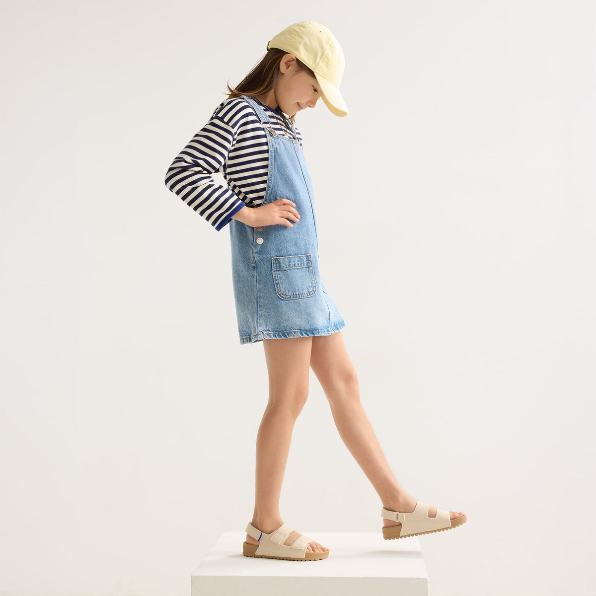 Rothys The Kids Double Strap Sandal in Conch
