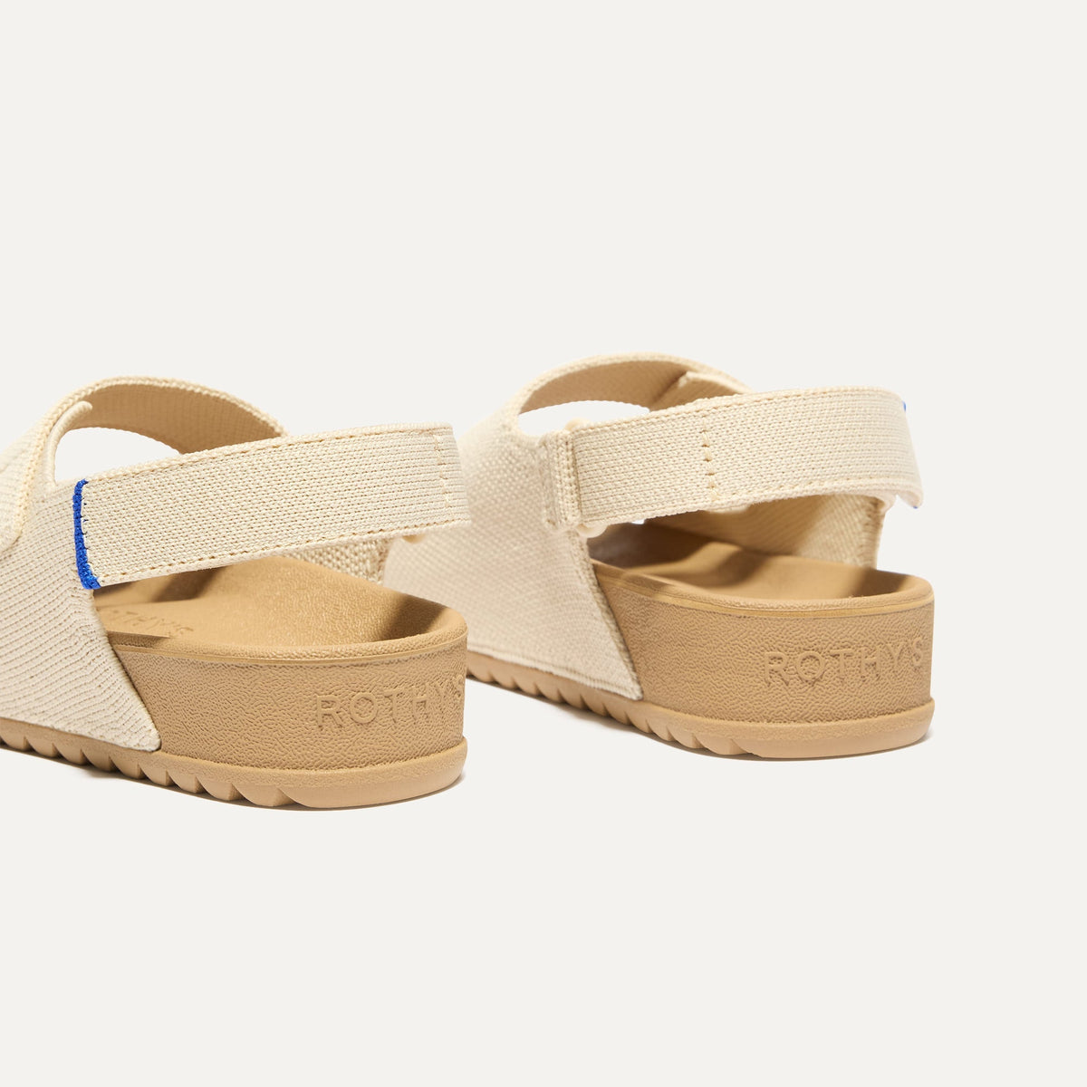Rothys The Kids Double Strap Sandal in Conch
